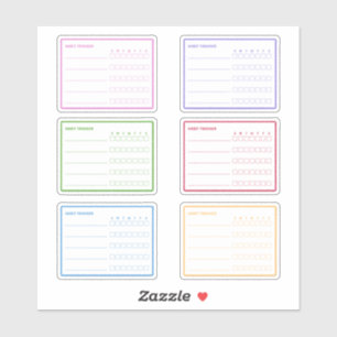 Colourful Habit Tracker Planner