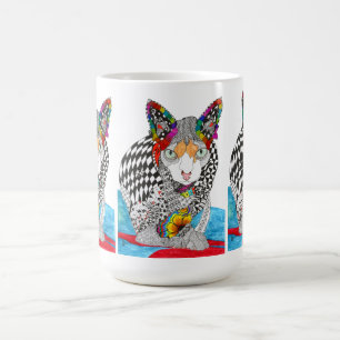 Colourful Hairless Sphynx Cat Mug