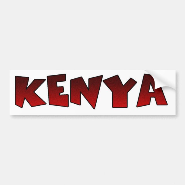 Colourful Hakuna Matata: A Kenyan Celebration Bumper Sticker (Front)