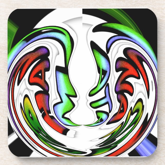 Colourful Hakuna Matata Have a Nice Day Colourful  Coaster (Front)