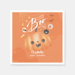 Colourful Halloween Baby Shower Boo Themed Napkin