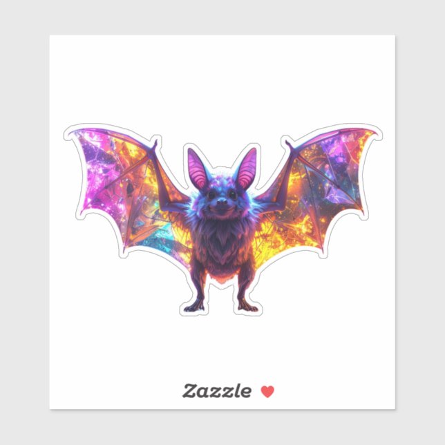 Colourful Halloween Bat (Sheet)