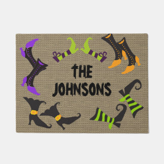 Colourful Halloween Doormat Personalised With Name
