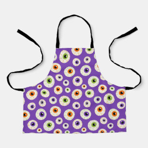 Colourful Halloween Eyeballs Pattern Apron