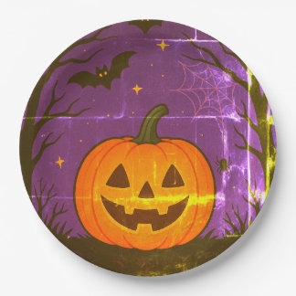 Colourful Halloween Pumpkin Napkins  Paper Plate