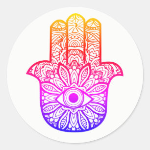 Colourful Hamsa Sticker