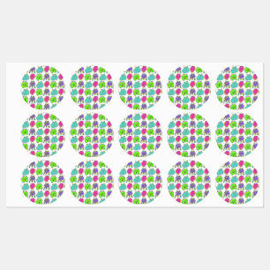 Colourful Hamster Butts Pattern