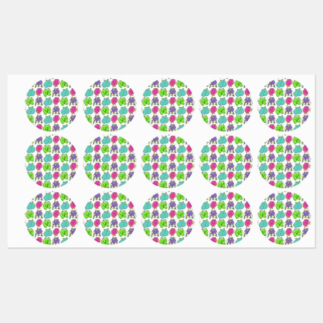 Colourful Hamster Butts Pattern (Sheet)