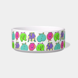 Colourful Hamster Butts Pattern Bowl