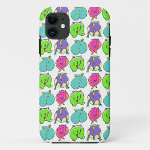 Colourful Hamster Butts Pattern iPhone 11 Case