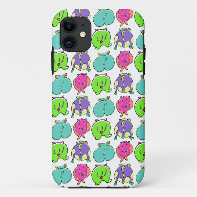 Colourful Hamster Butts Pattern Case-Mate iPhone Case (Back)