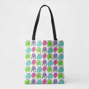 Colourful Hamster Butts Pattern Tote Bag