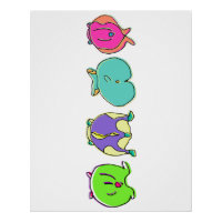 Colourful Hamster Butts