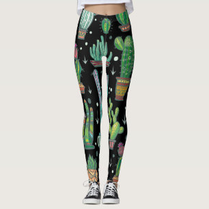 Colourful Hand-Drawn Dots: Abstract Vintage Leggings