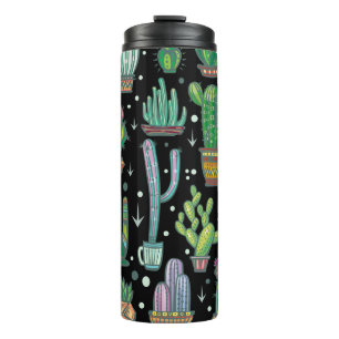 Colourful Hand-Drawn Dots: Abstract Vintage Thermal Tumbler