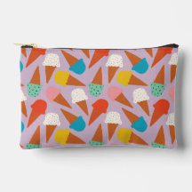 Colourful Hand-Drawn Ice Cream Cone Pattern 