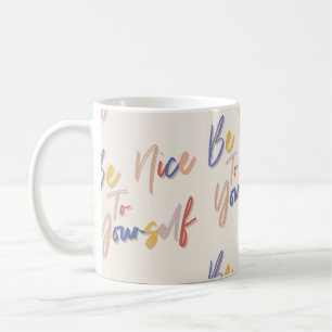 Colourful Hand Drawn Motivational Pattern Coffee Mug