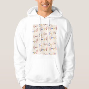 Colourful Hand Drawn Motivational Pattern Hoodie