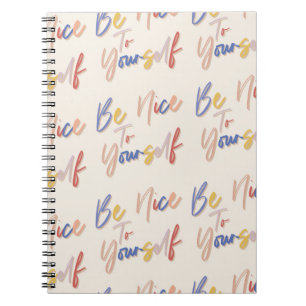 Colourful Hand Drawn Motivational Pattern Notebook