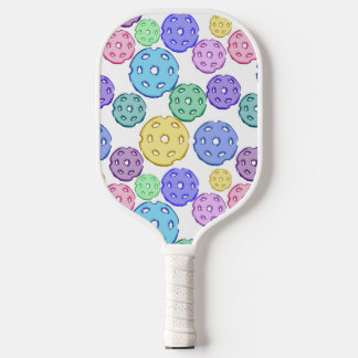 Colourful Hand-drawn Pickleball Pattern Paddle
