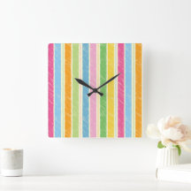 Colourful hand drawn stripes pattern