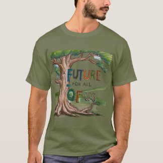 Colourful Hand-Drawn Tree Art T-Shirt