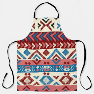 Colourful Hand-Drawn Tribal Pattern Apron