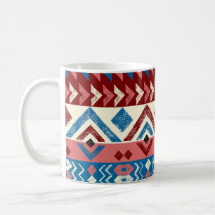Colourful Hand-Drawn Tribal Pattern Coffee Mug