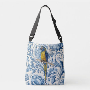 Colourful Hand-Painted Endangered Macaw Crossbody Bag