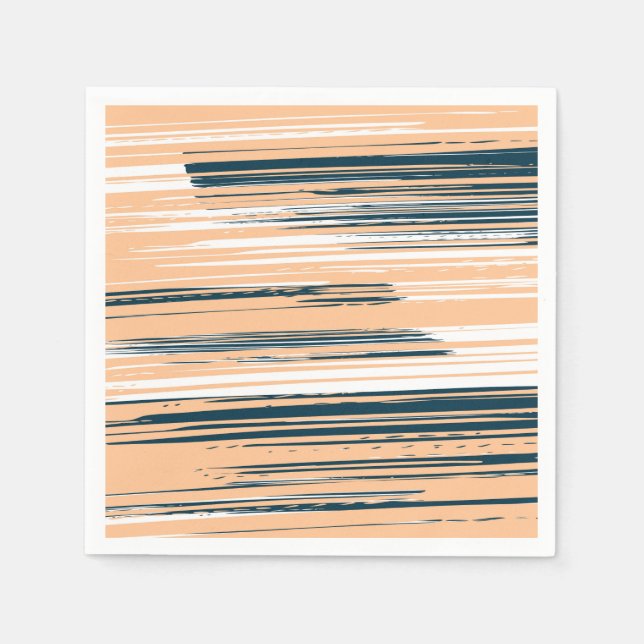 Colourful hand painted lines napkin (Front)