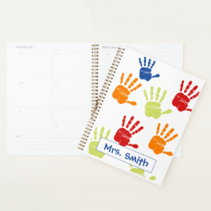 Colourful Handprint Planner