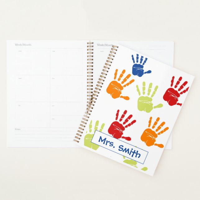 Colourful Handprint Planner  (Display)