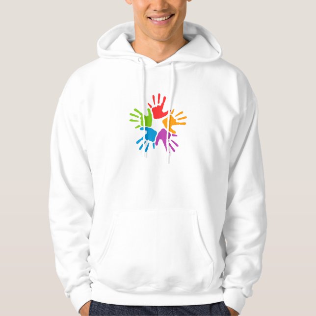 Colourful Hands Hoodie (Front)