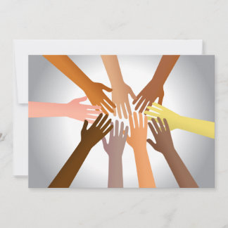 Colourful Hands Invitation