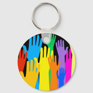 Colourful Hands Key Ring