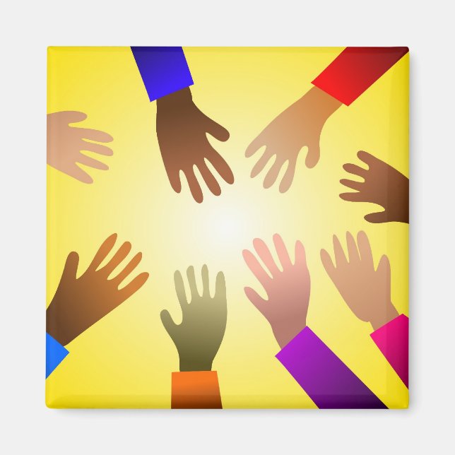 Colourful Hands Magnet (Front)