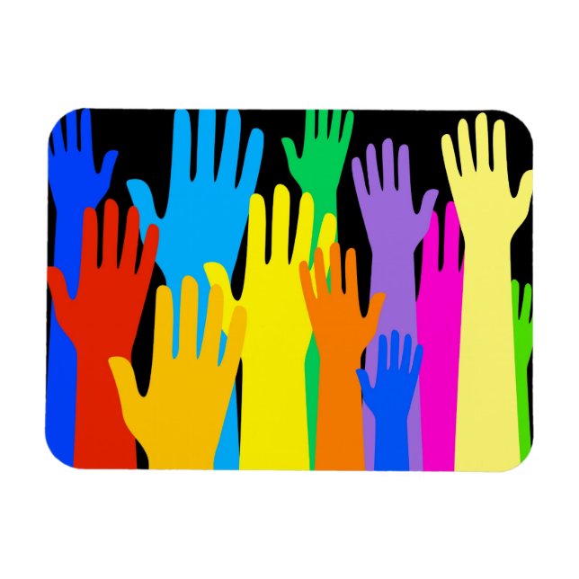 Colourful Hands Magnet (Horizontal)