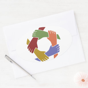 Colourful Hand's Sticker