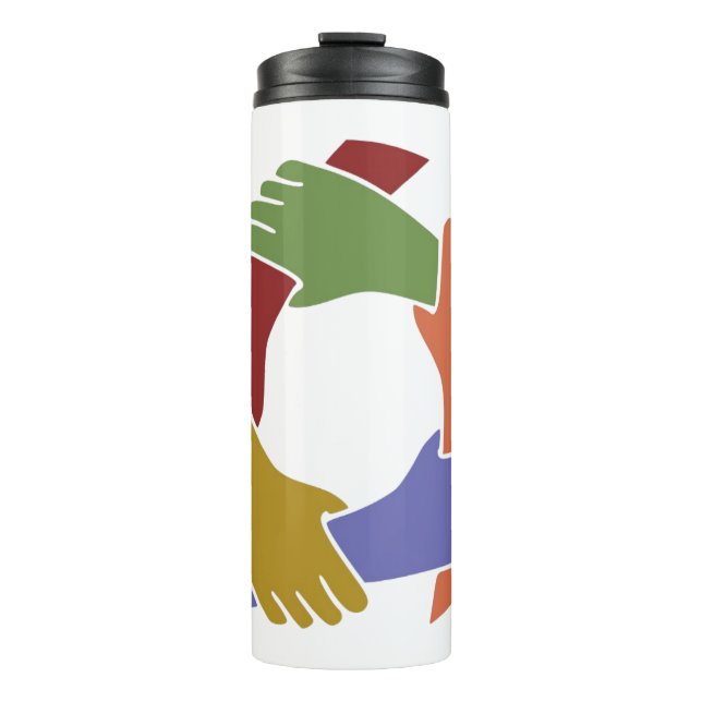 Colourful Hand's Thermal Tumbler (Front)