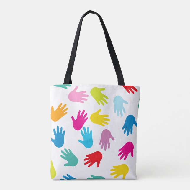 Colourful Hands Tote Bag (Back)