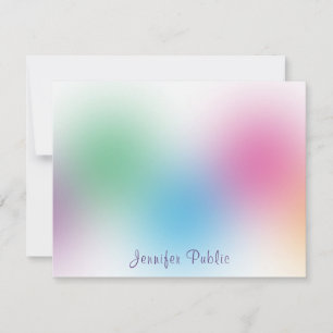 Colourful Handwritten Monogram Rainbow Template
