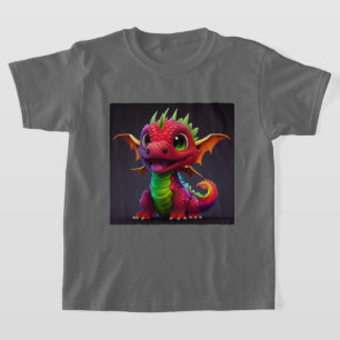 Colourful Happy Baby Dragon Kids T-Shirt