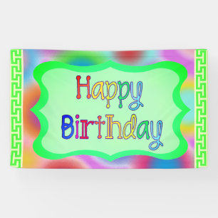Colourful Happy Birthday Banner