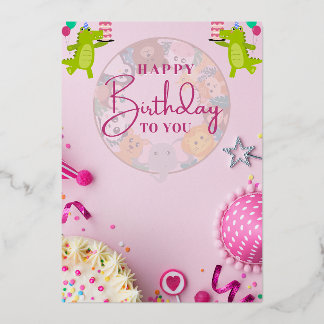 Colourful Happy Birthday Candles from Cute Animals