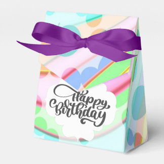 Colourful Happy Birthday Favour Box