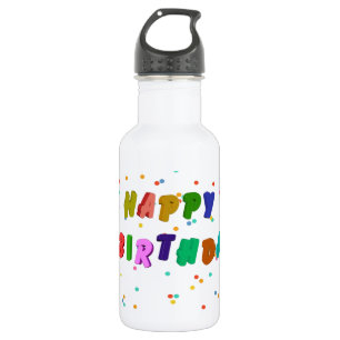 Colourful Happy Birthday Party 532 Ml Water Bottle