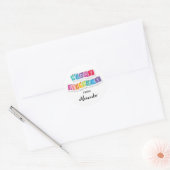 Colourful Happy Birthday Stickers for Gifts (Envelope)