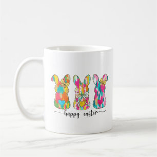 Colourful Happy Easter Bunny Coffee Mug