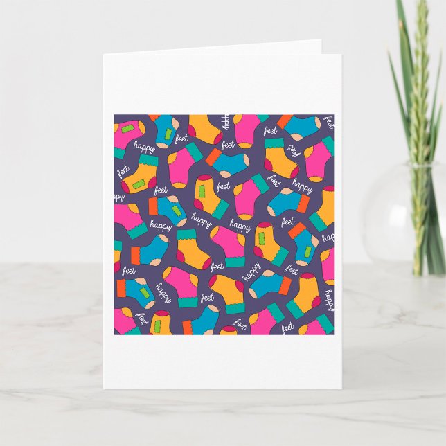 Colourful Happy Feet Socks Pattern Card (Creator Uploaded)