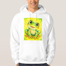 Colourful Happy Frog Watercolor